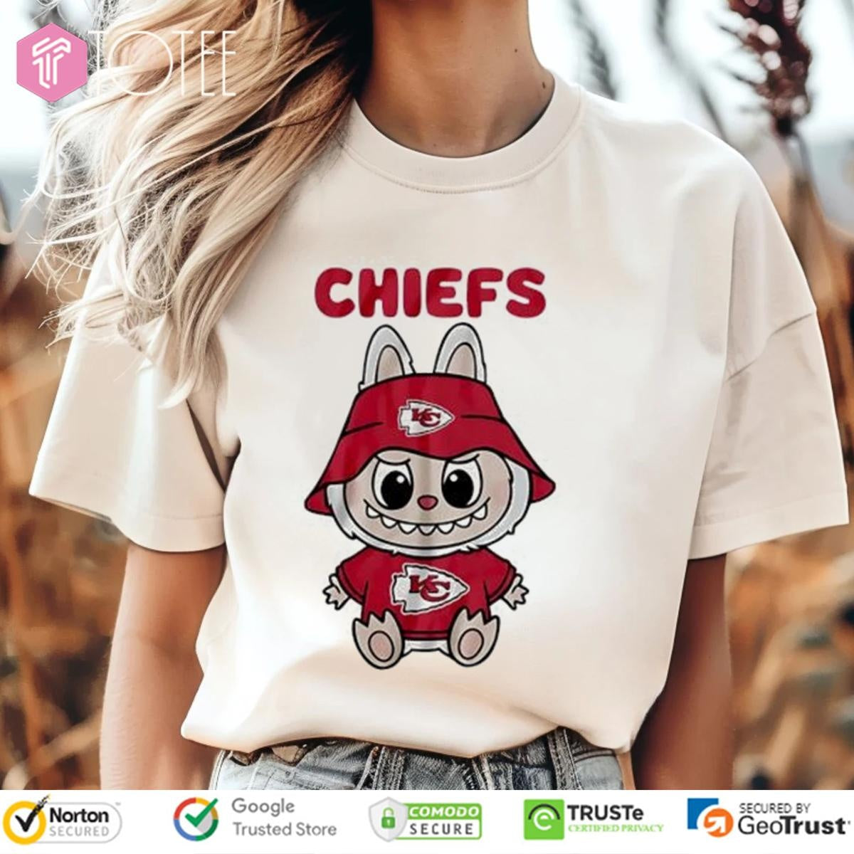 Labubu Kansas City Chiefs Lafufu T-shirt