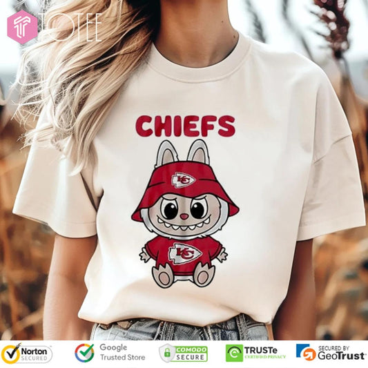 Labubu Kansas City Chiefs Lafufu T-shirt