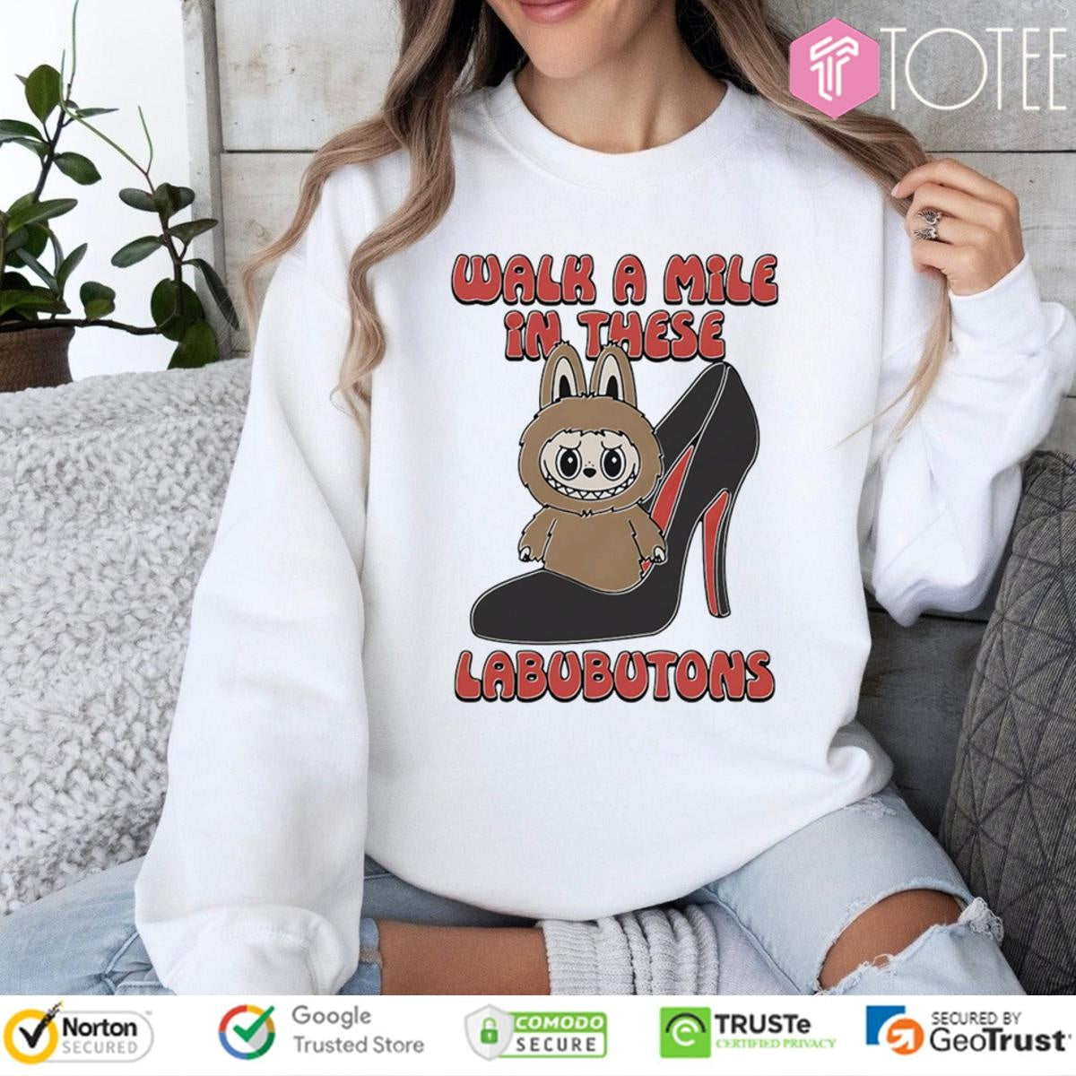 Labubu Walk A Mile In These Labubutons T-shirt
