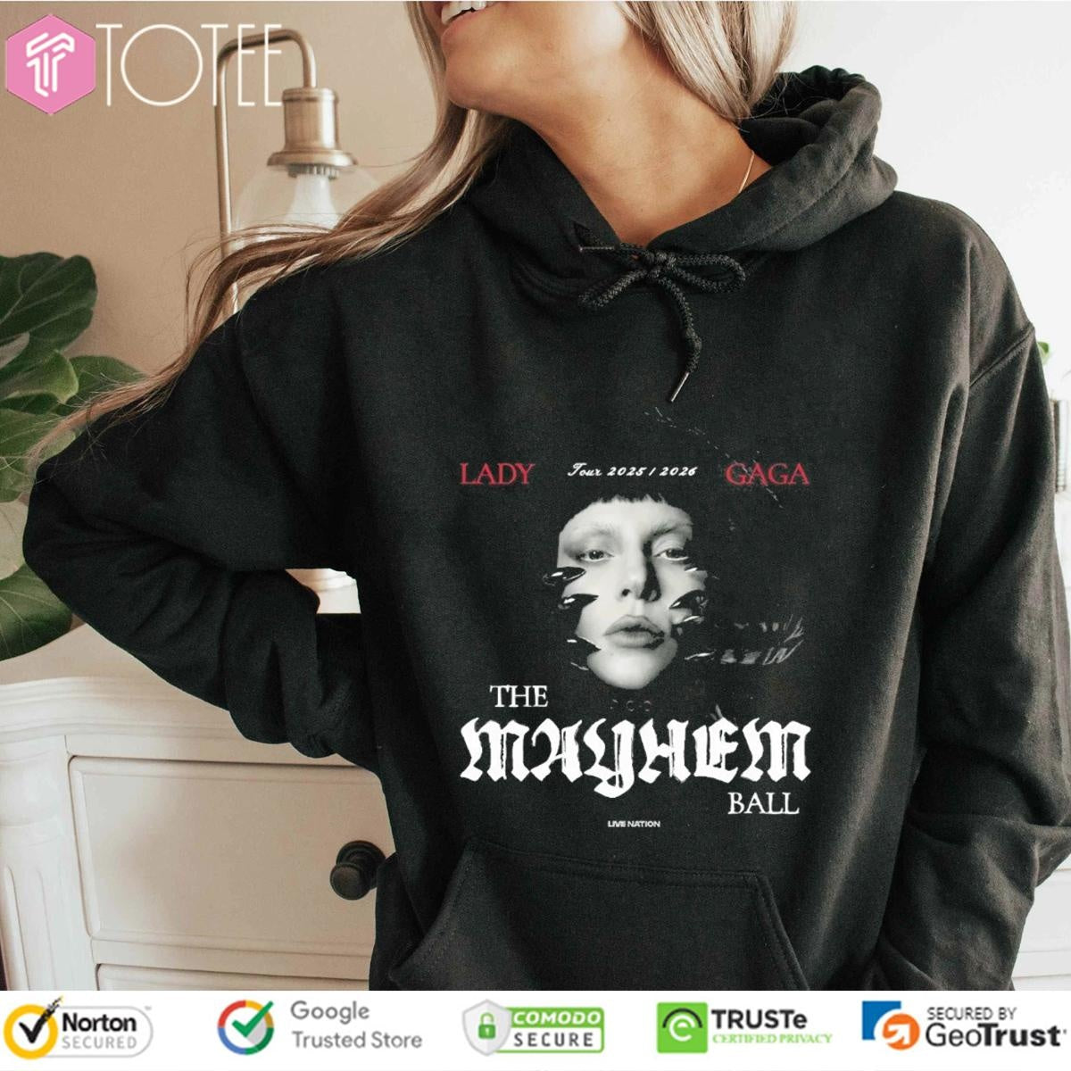 Lady Gaga 2025-2026 The Mayhem Ball Live Nation Concert T-shirt