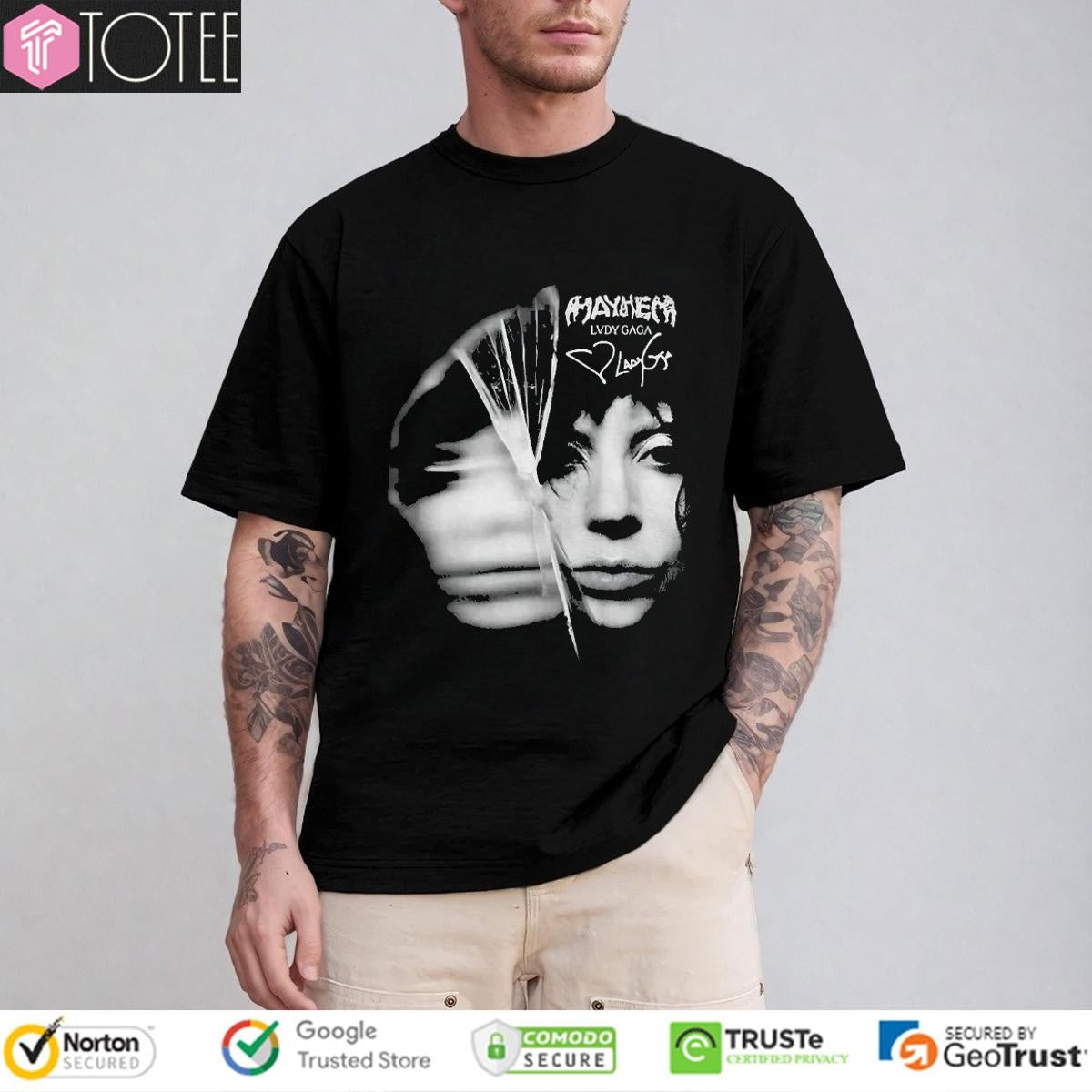 Lady Gaga Big Face Mayhem Ball Tour 2025 T-shirt