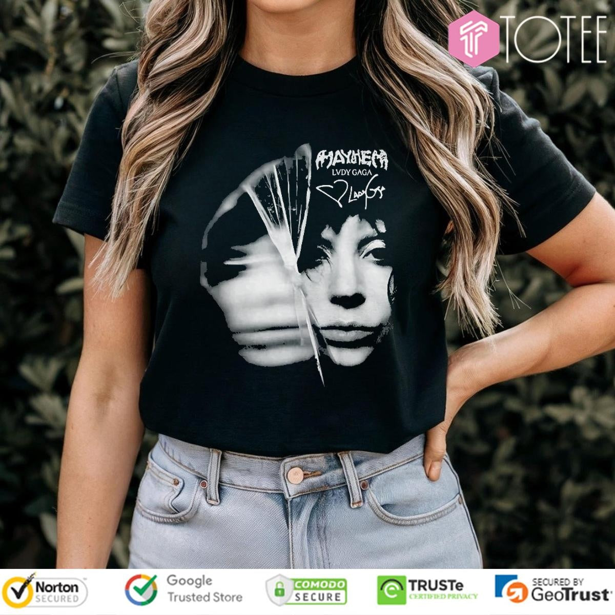 Lady Gaga Big Face Mayhem Ball Tour 2025 T-shirt