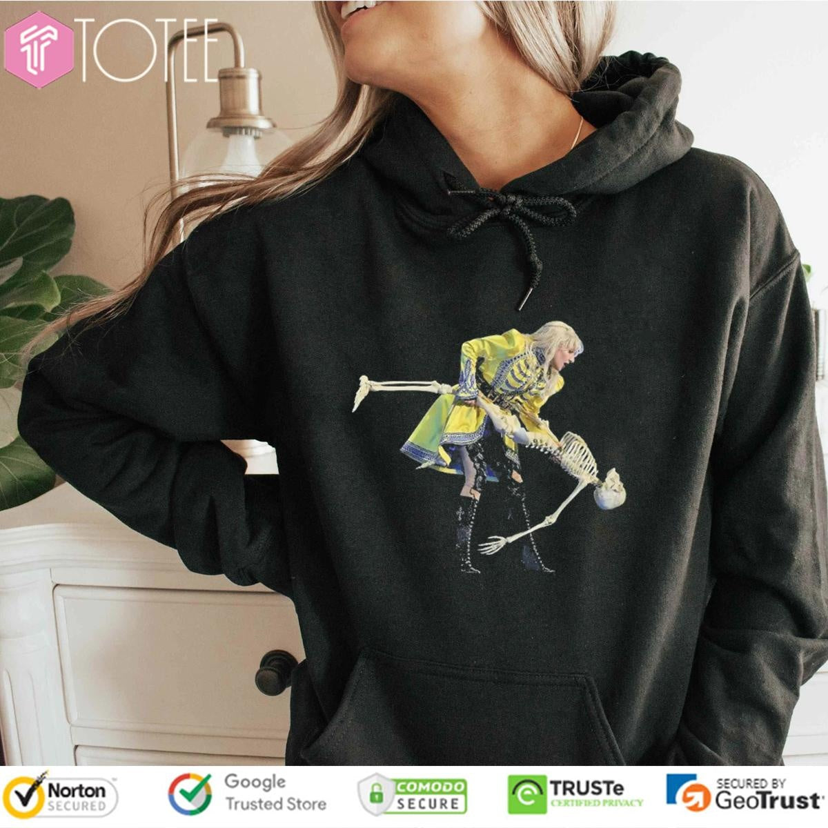 Lady Gaga Dancing With Skeleton T-shirt