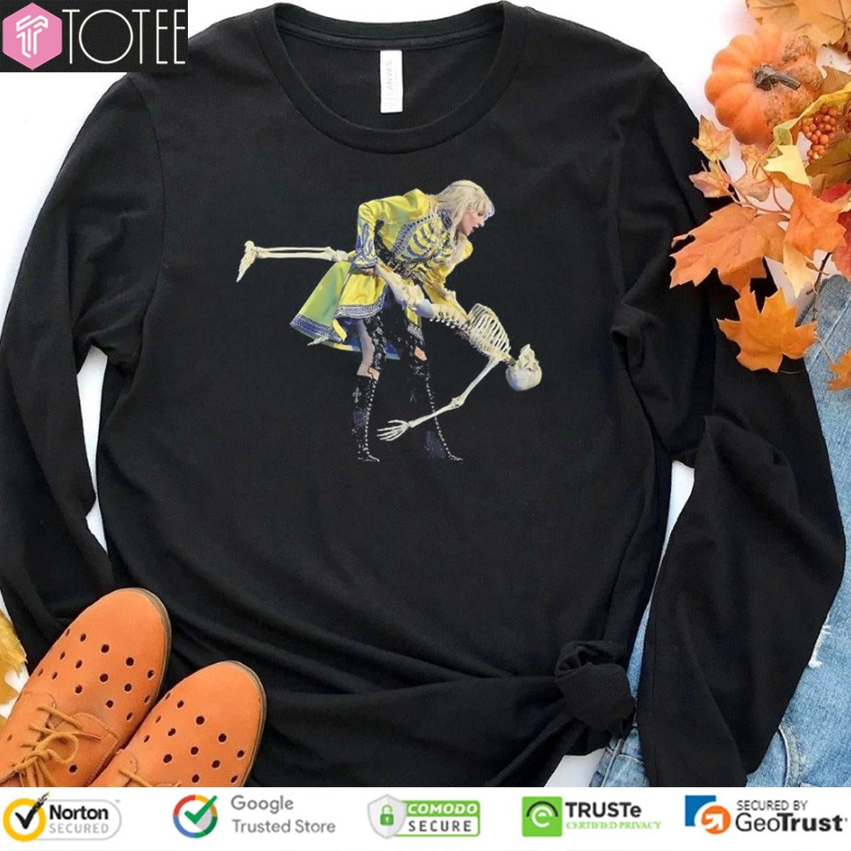 Lady Gaga Dancing With Skeleton T-shirt