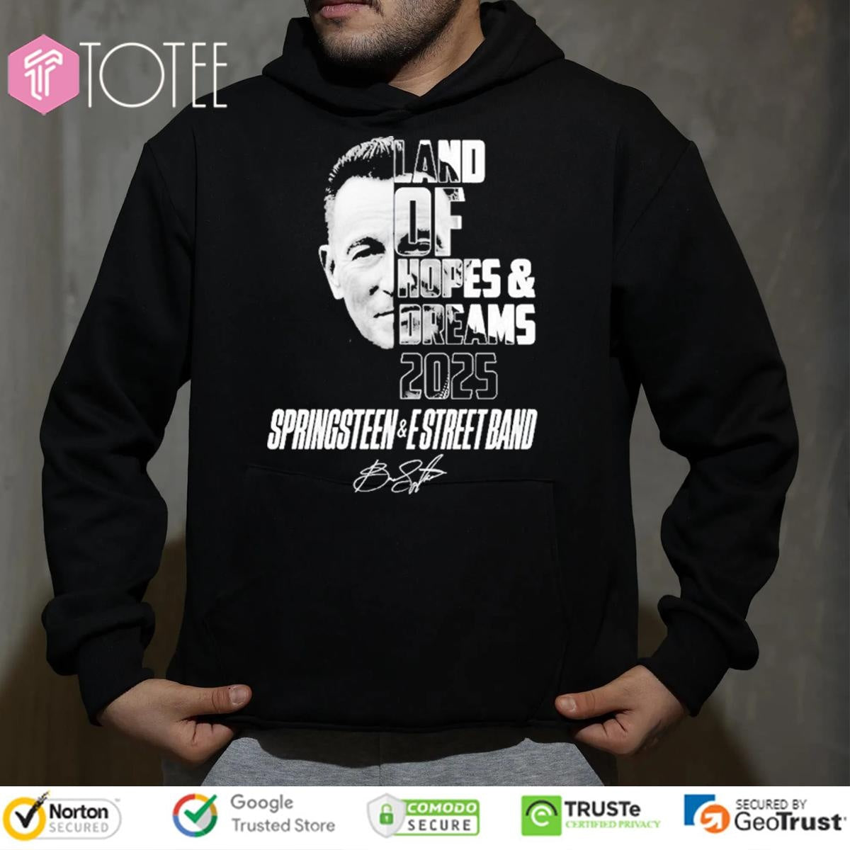 Land Of Hopes & Dreams 2025 Bruce Springsteen E Street Band Signature T-shirt