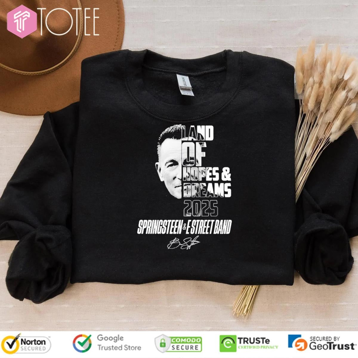 Land Of Hopes & Dreams 2025 Bruce Springsteen E Street Band Signature T-shirt