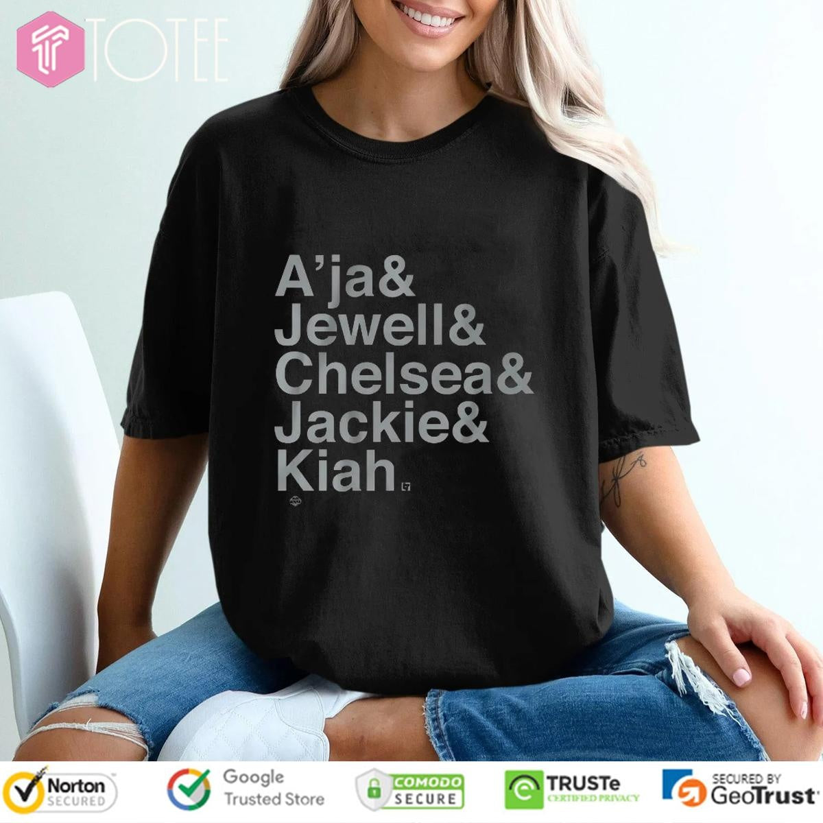 Las Vegas Aces Players Names Aja Jewell Chelsea Jackie Kiah T-shirt
