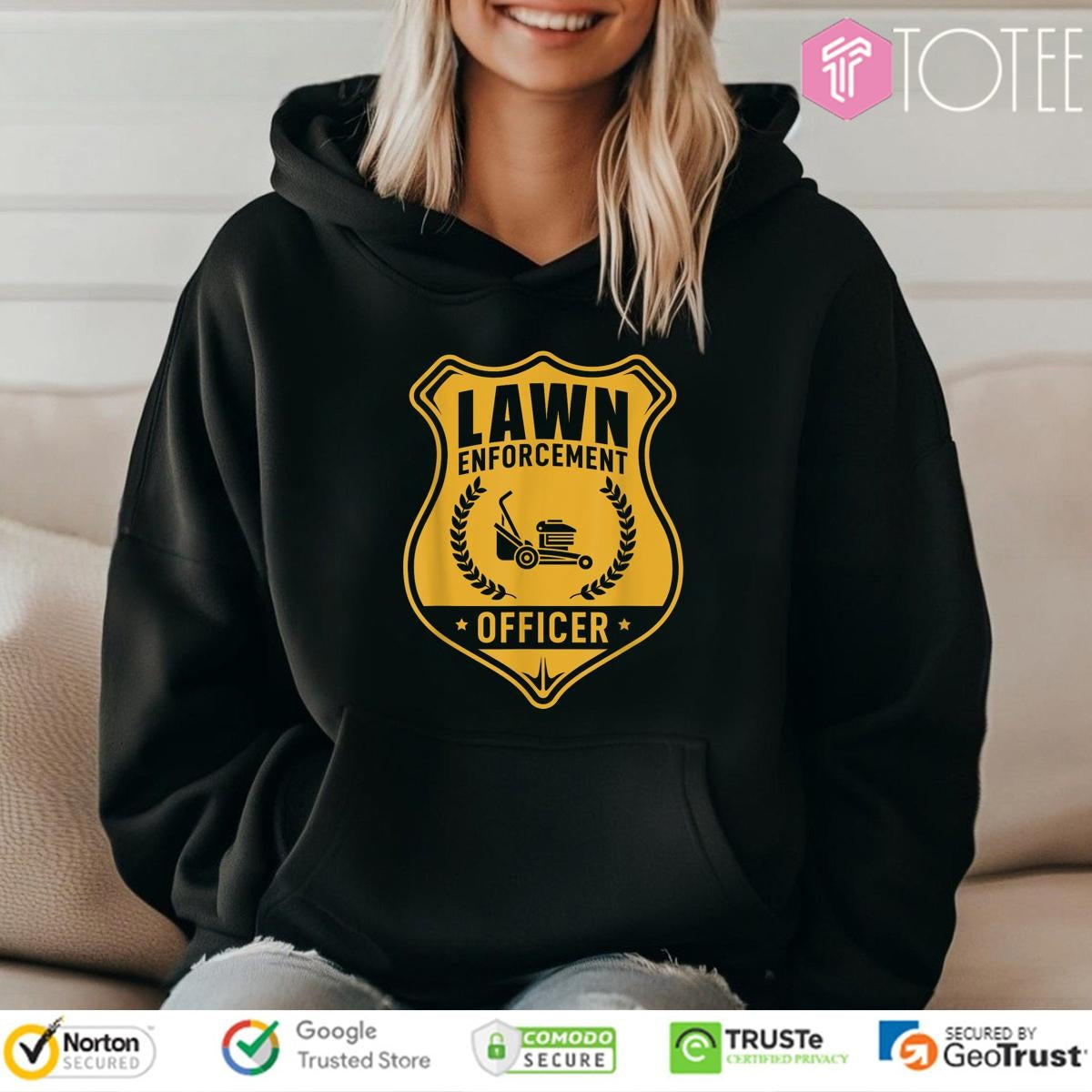 Lawn Enforcement Officer Gardening Lawn Mower Gift T-shirt