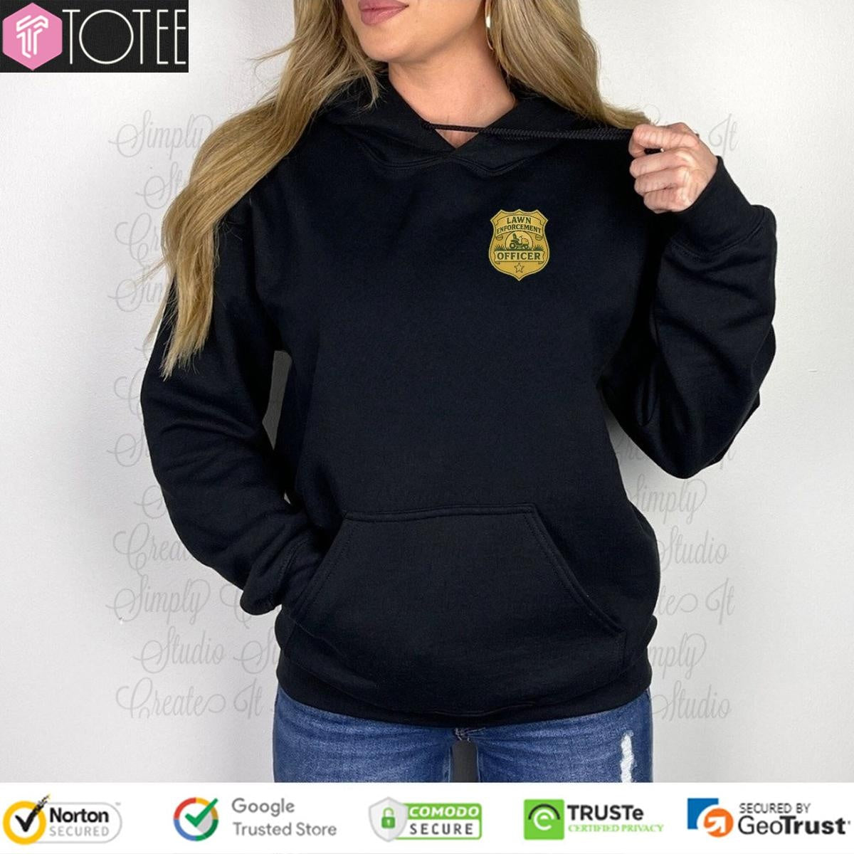 Lawn Enforcement Officer Tiny Pocket T-shirt