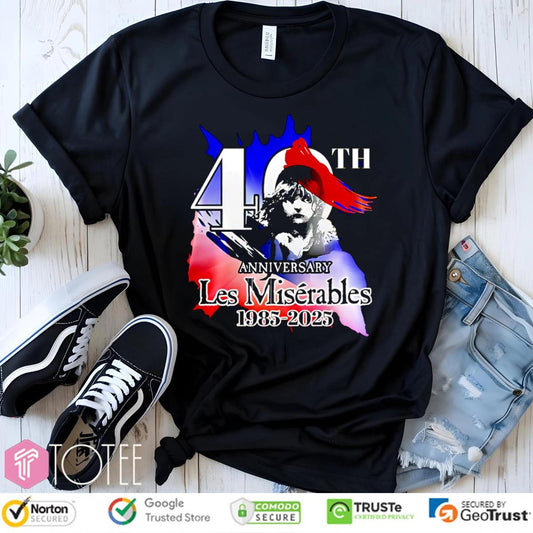 Les Miserables 40Th Anniversary Concert 1985-2025 T-shirt