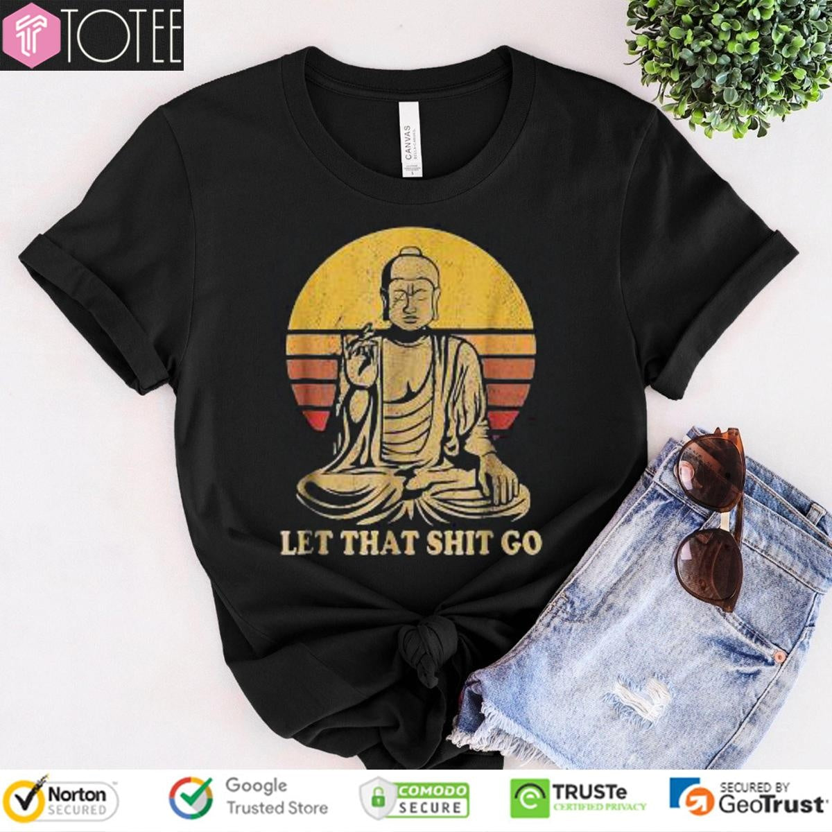Let That Shit Go Buddha Vintage T-shirt