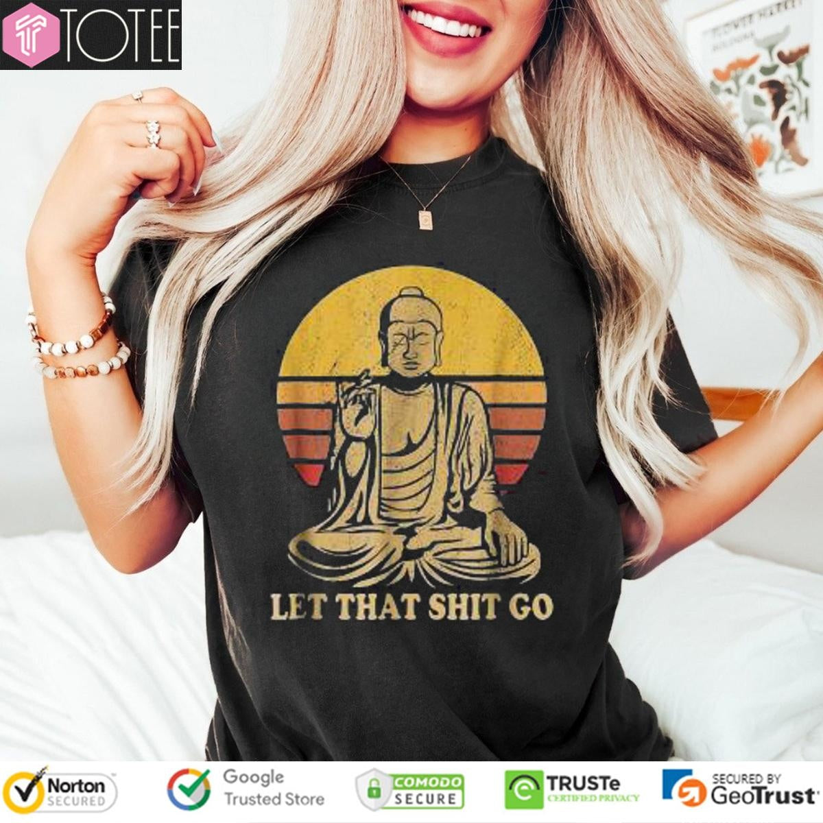 Let That Shit Go Buddha Vintage T-shirt