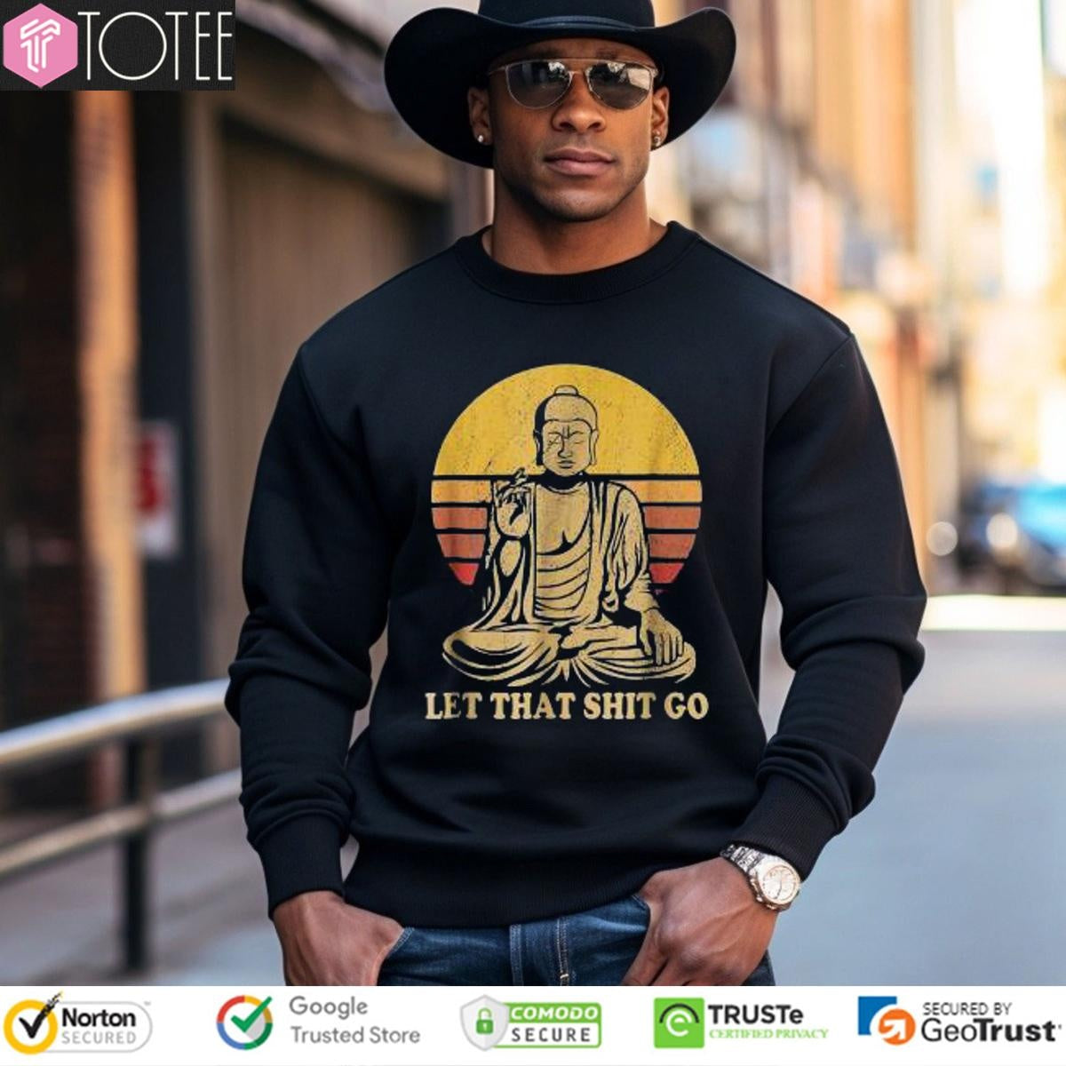 Let That Shit Go Buddha Vintage T-shirt