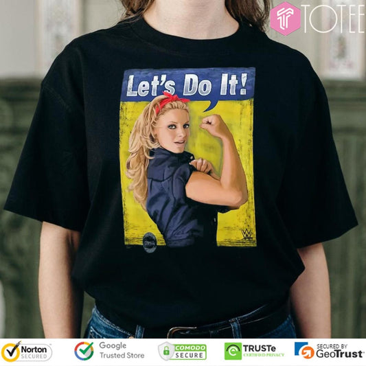 Lets Do It Trish Stratus Parody Rosie The Riveter T-shirt