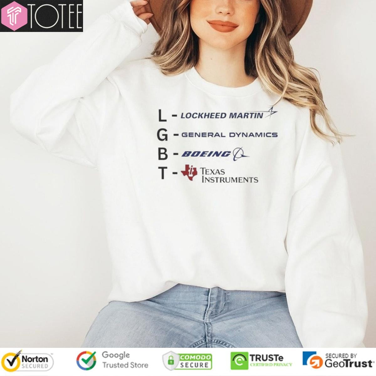 Lgbt Lockheed Martin General Dynamics Boeing Texas Instruments T-shirt