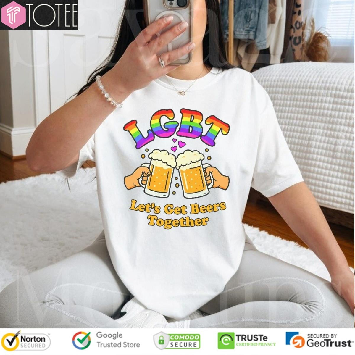 Lgbt Pride Lets Get Beer Together T-shirt