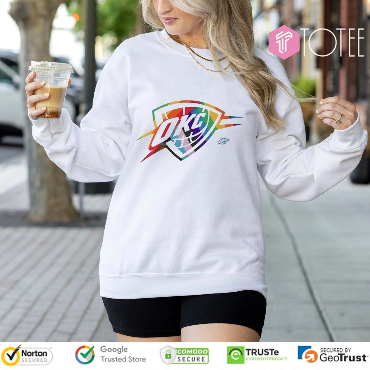 Lgbt Pride Oklahoma City Thunder Logo T-shirt