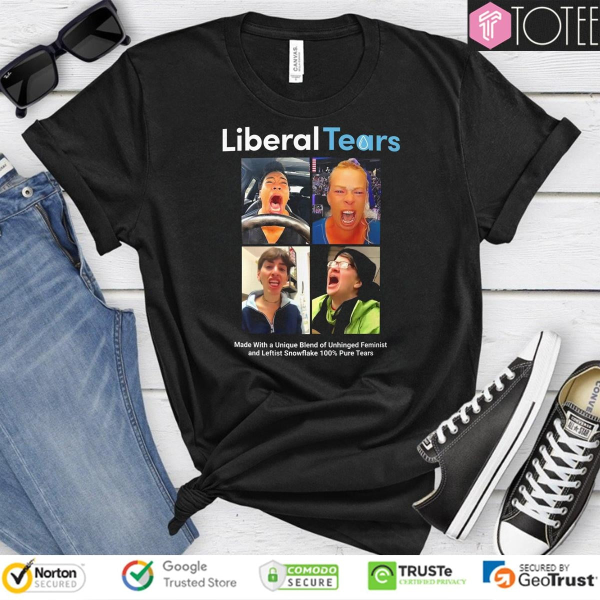 Liberal Tears Nutrition Facts Meme T-shirt