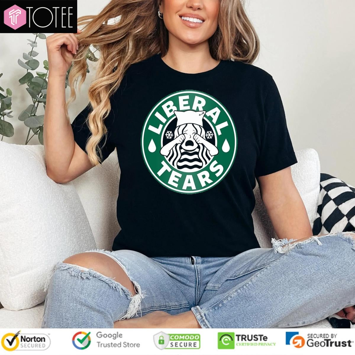 Liberal Tears Starbucks Coffee Logo T-shirt