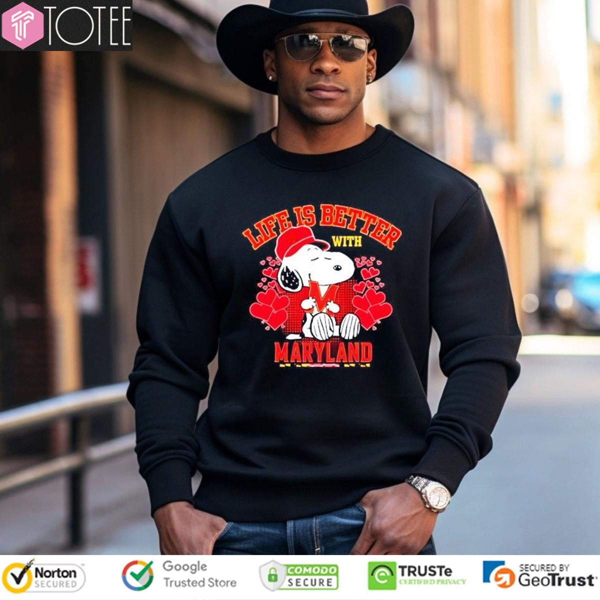 Life Is Better With Maryland Terrapins Snoopy T-shirt