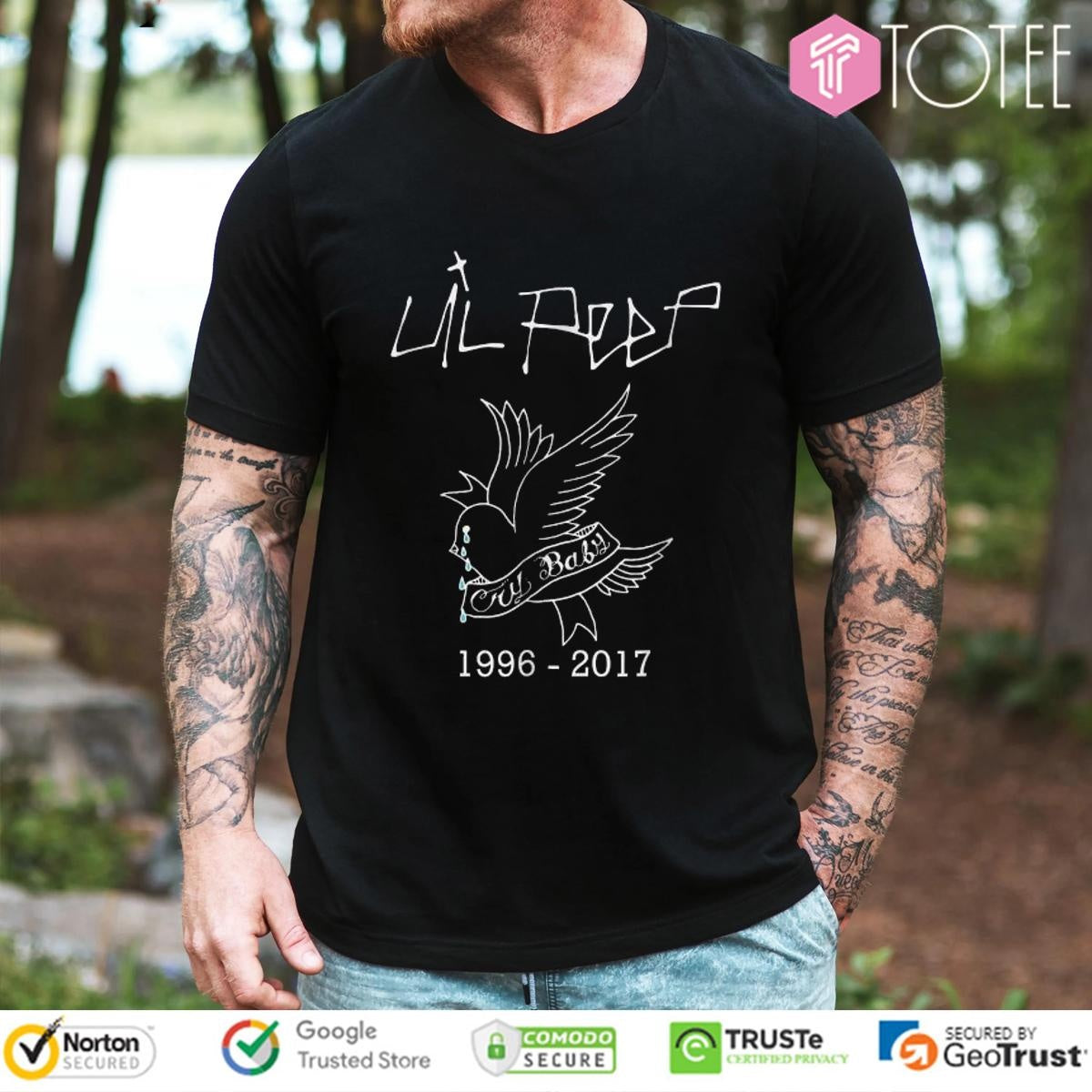 Lil Peep Rapper Crybaby Hellboy T-shirt