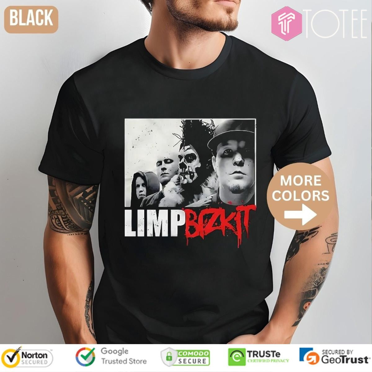 Limp Bizkit Grunge Portrait Band Members Metal T-shirt