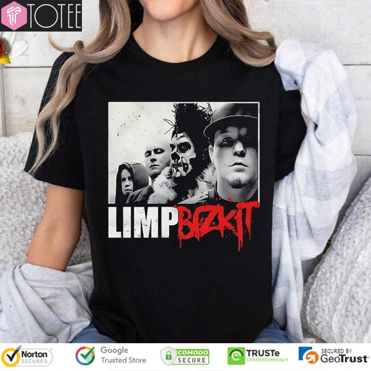Limp Bizkit Grunge Portrait Band Members Metal T-shirt