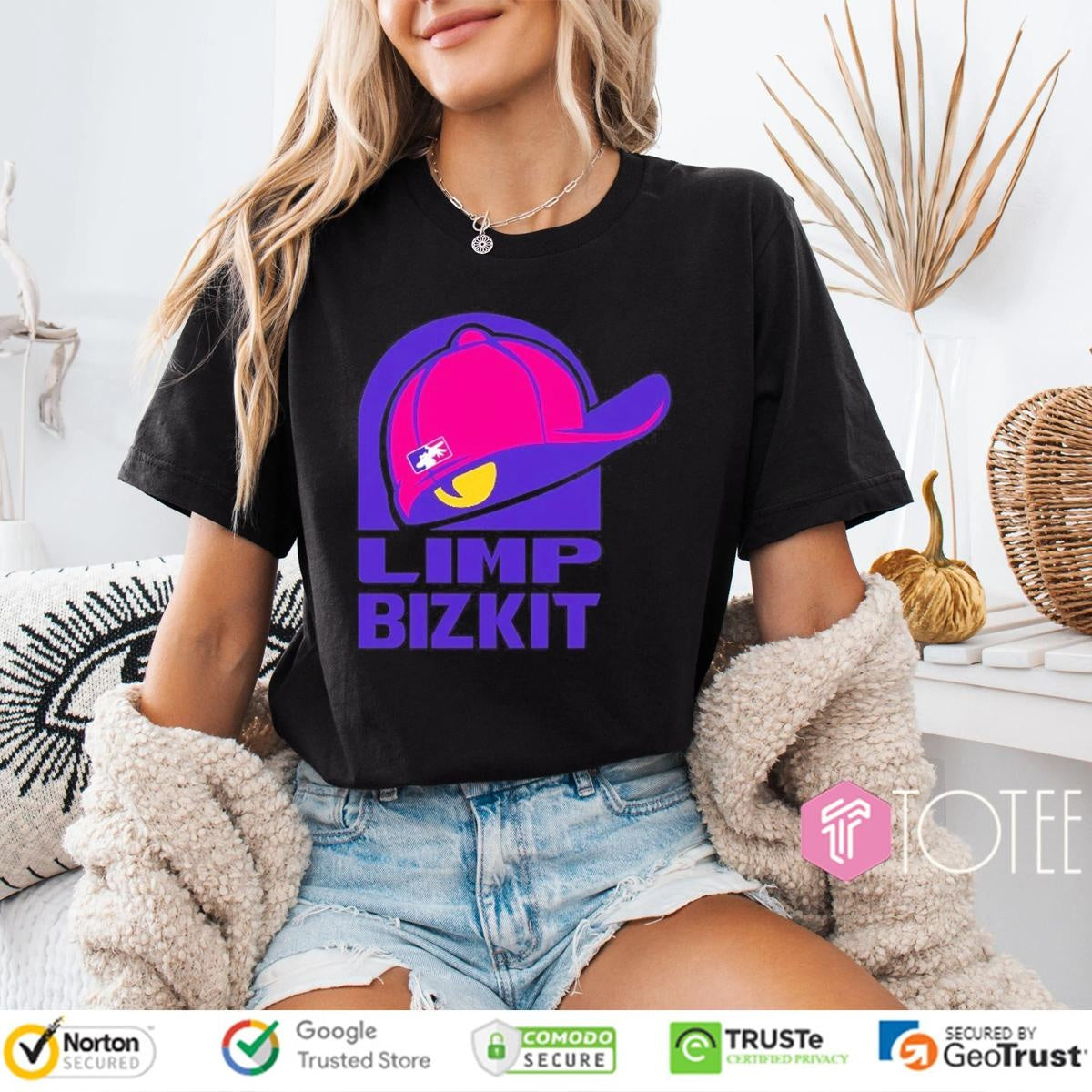 Limp Bizkit Snapback Cap Parody Taco Bell Logo T-shirt