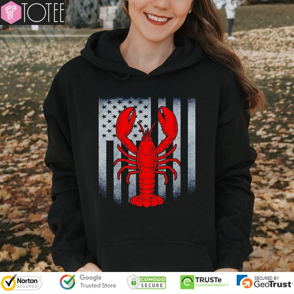 Lobster Patriotic American Flag 4Th Of July Independence Day T-shirt