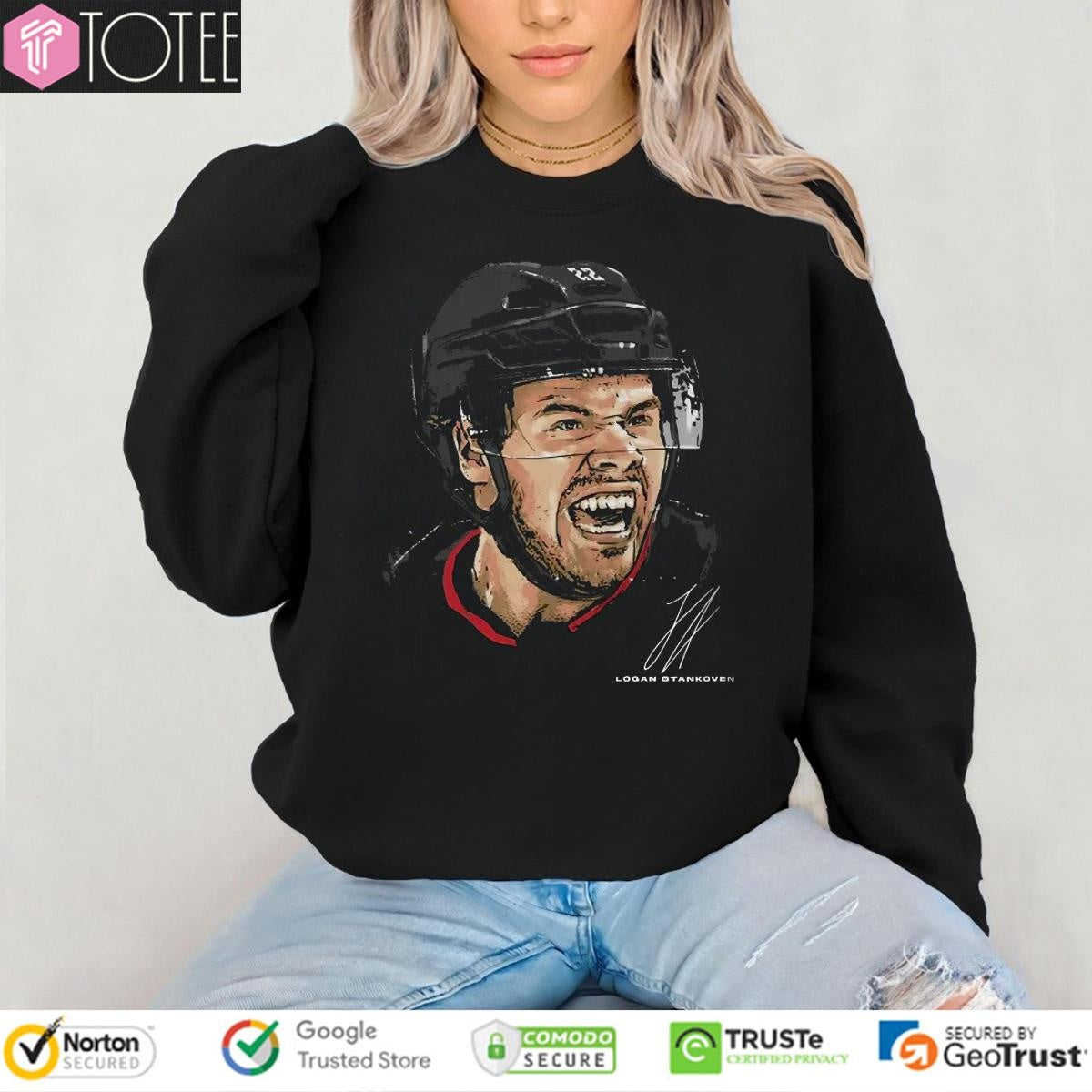 Logan Stankoven Carolina Hurricanes Hockey Signature T-shirt