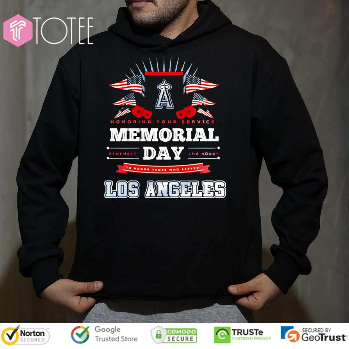 Los Angeles Angels Honoring Your Service Memorial Day T-shirt