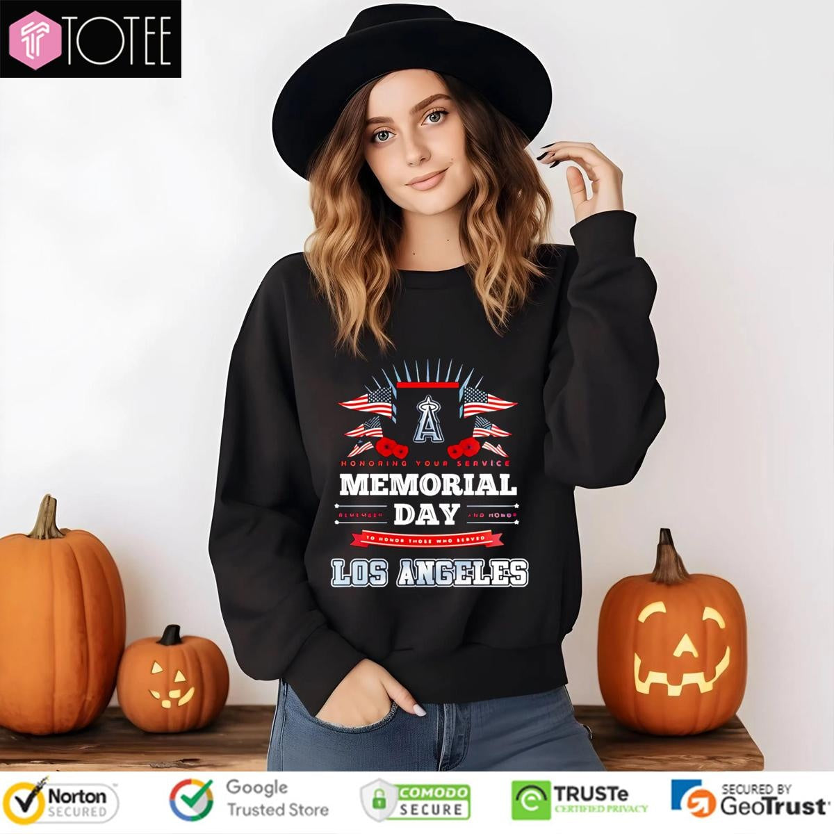 Los Angeles Angels Honoring Your Service Memorial Day T-shirt