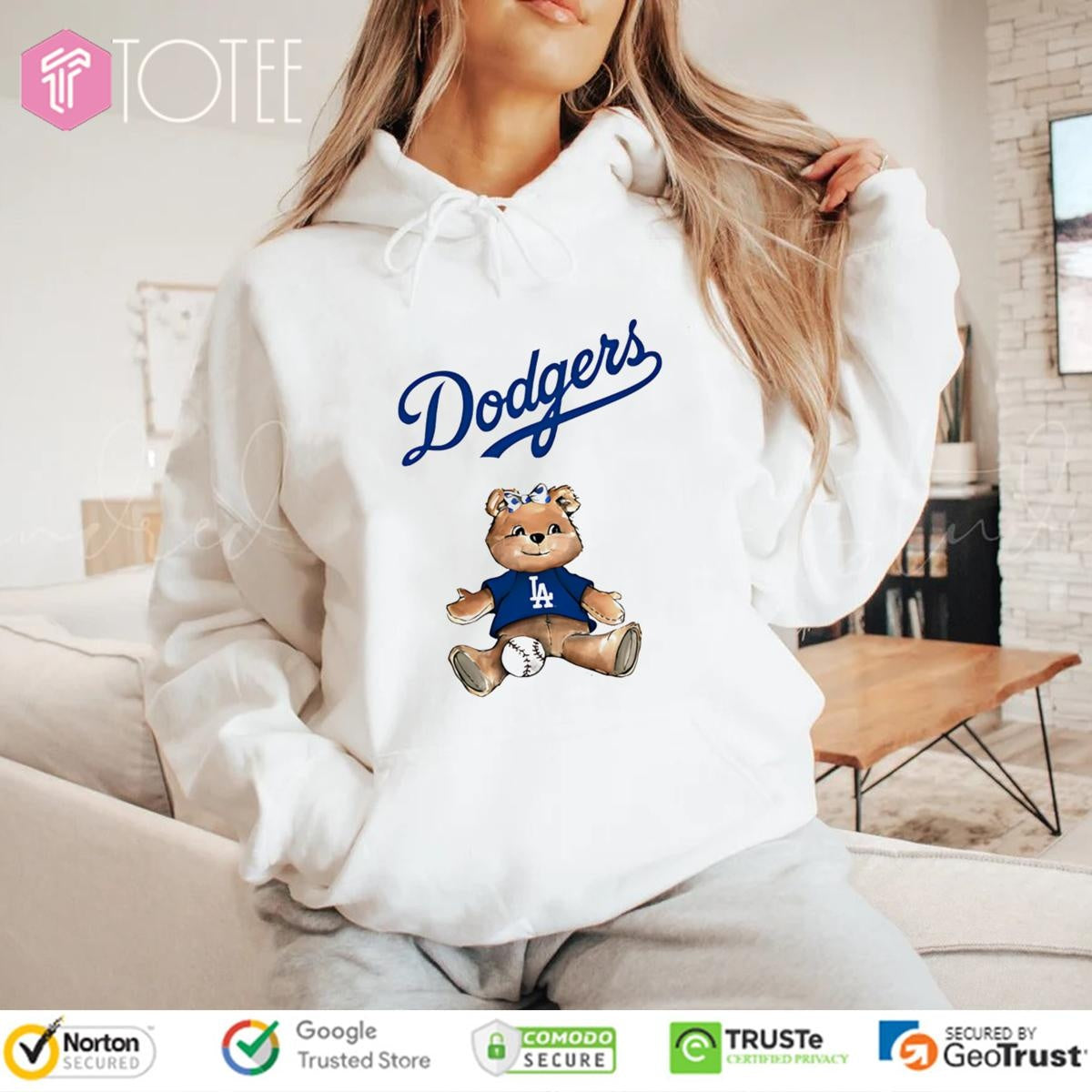 Los Angeles Dodgers X Tiny Turnip Teddy Bear T-shirt