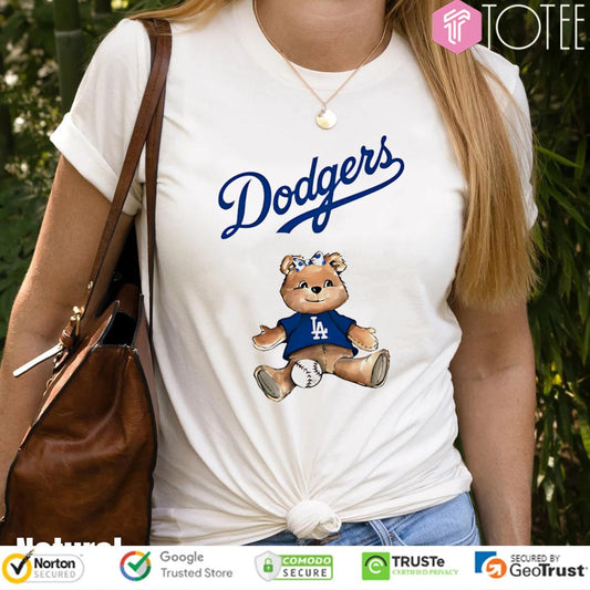 Los Angeles Dodgers X Tiny Turnip Teddy Bear T-shirt