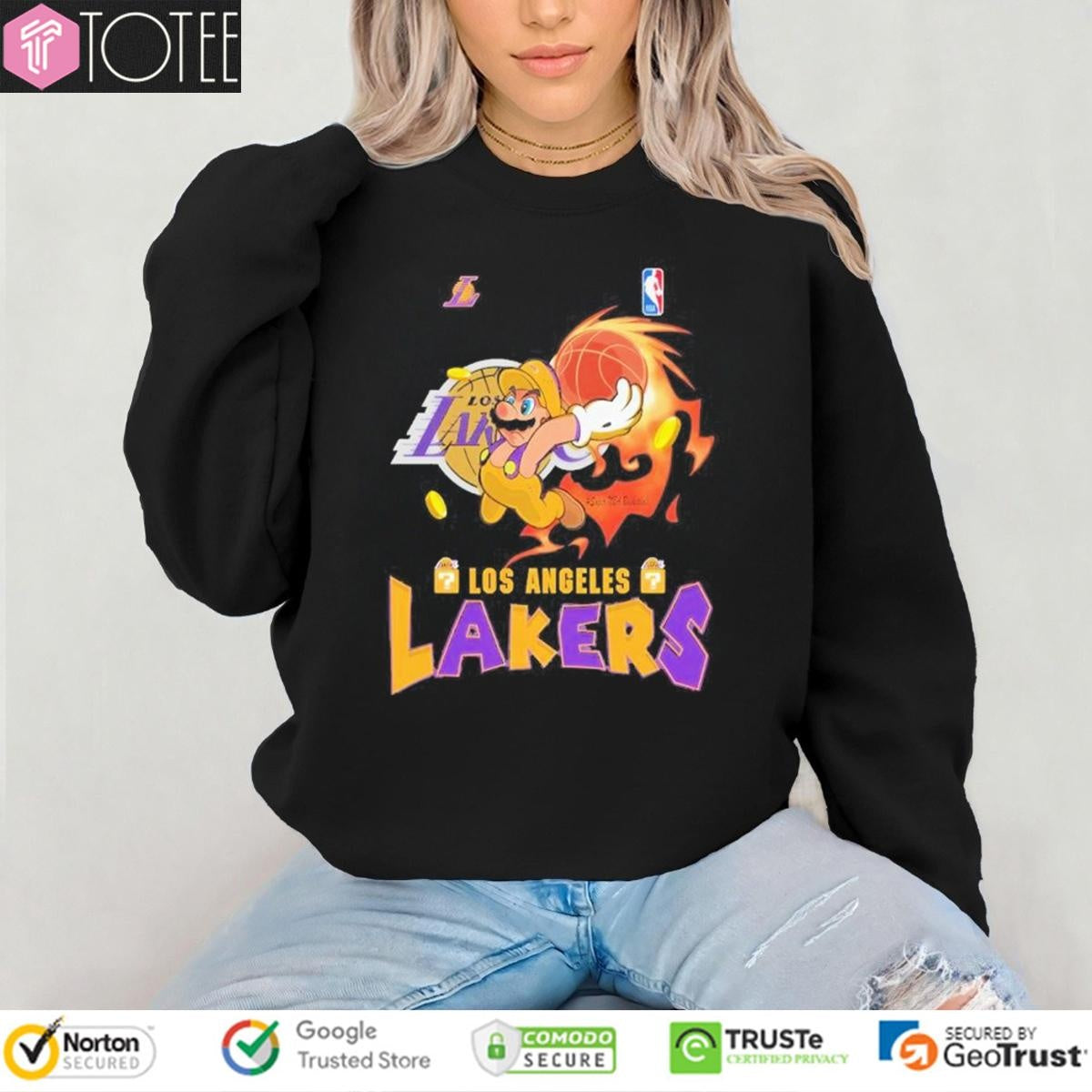 Los Angeles Lakers Super Mario Basketball Nba Player T-shirt