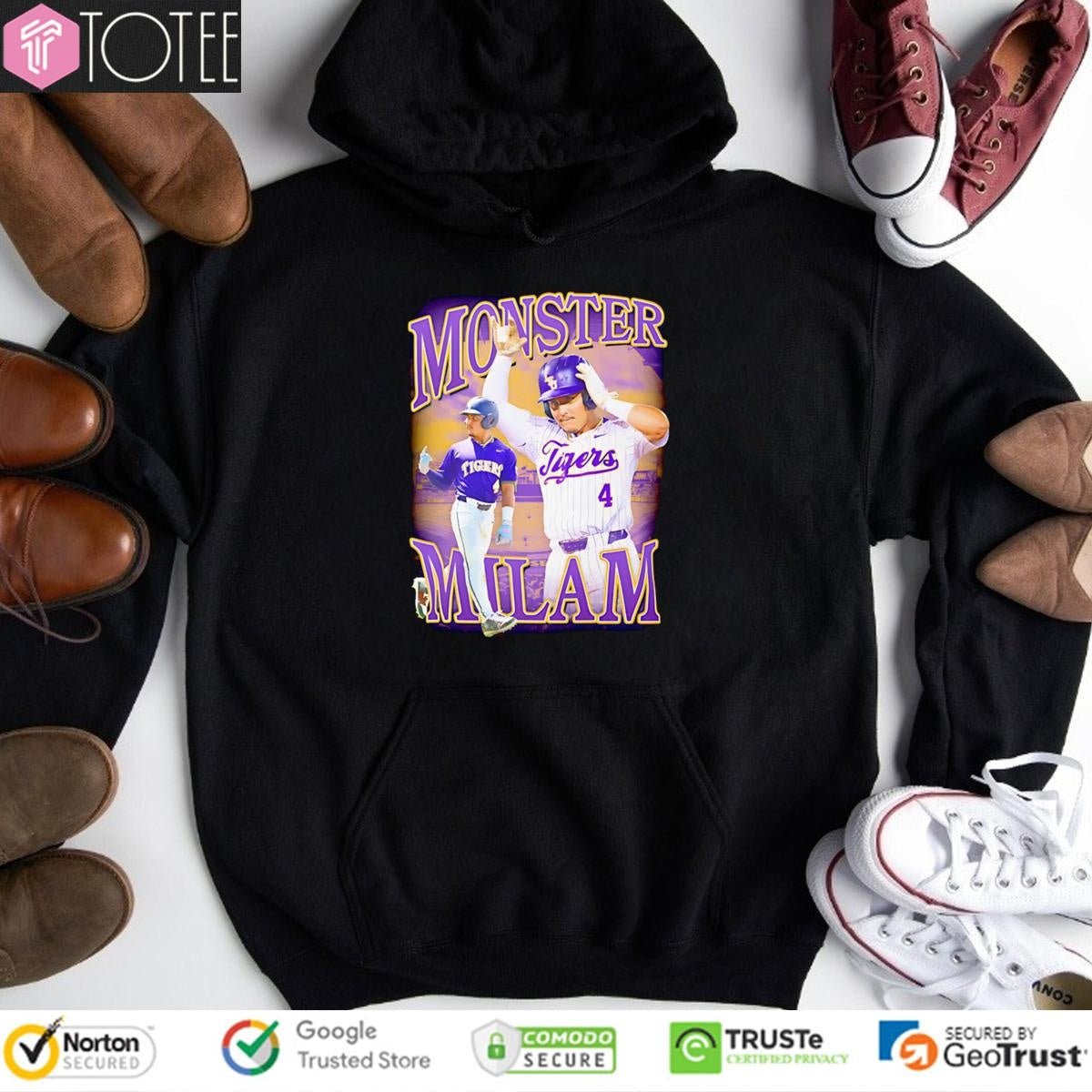 Lsu Baseball Monster Milam Graphic T-shirt