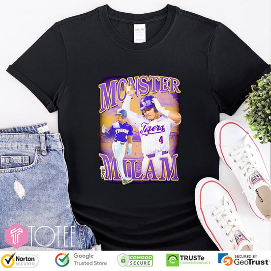 Lsu Baseball Monster Milam Graphic T-shirt