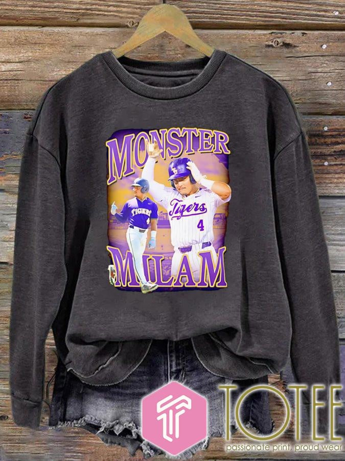 Lsu Baseball Monster Milam Graphic T-shirt