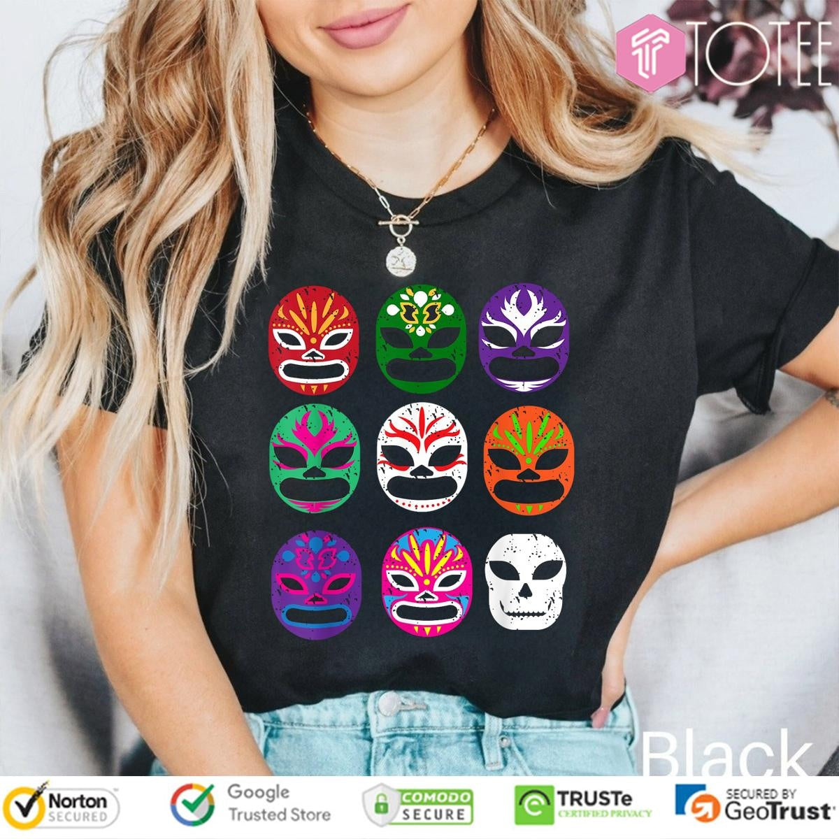 Lucha Libre Masks Mexican Wrestling T-shirt
