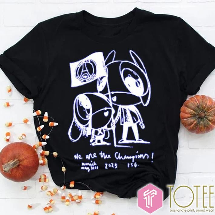 Luis Enrique Psg We Are The Champion T-shirt