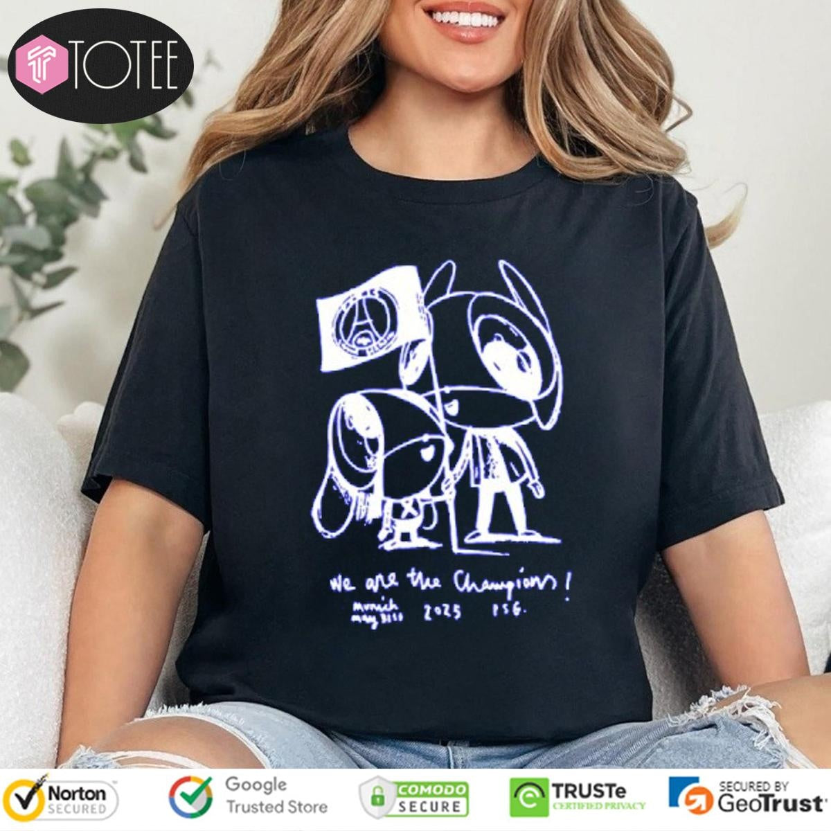 Luis Enrique Psg We Are The Champion T-shirt