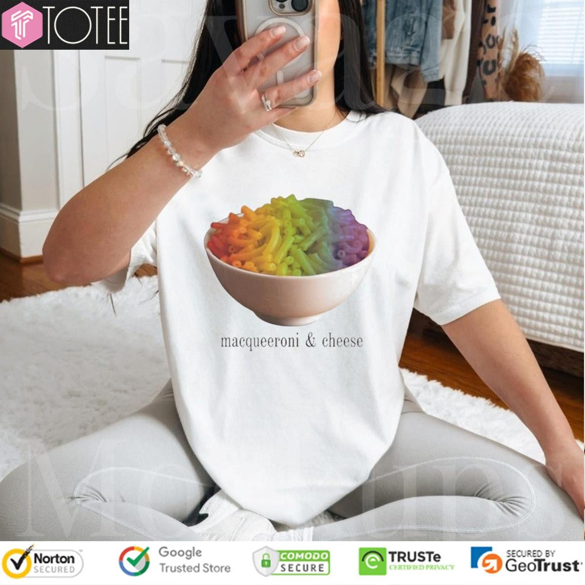 Macqueeroni And Cheese Pride Rainbow T-shirt