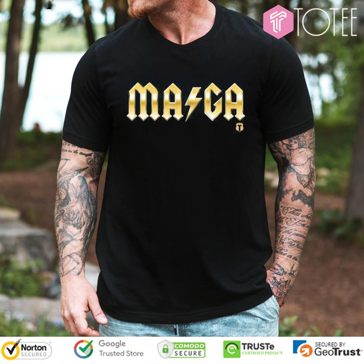 Maga The Officer Tatum Parody Acdc T-shirt