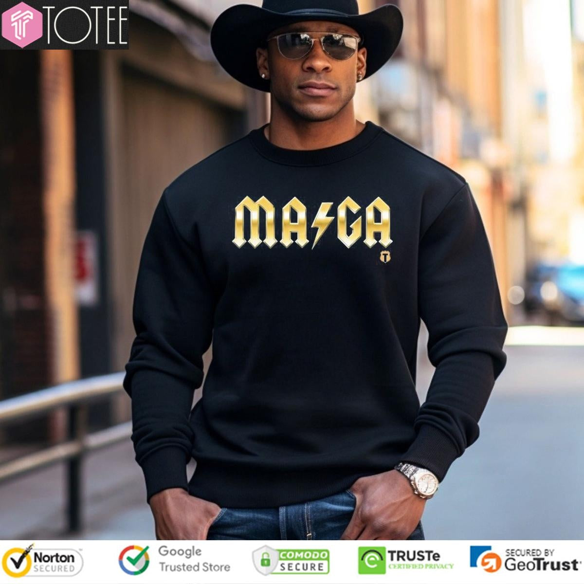 Maga The Officer Tatum Parody Acdc T-shirt