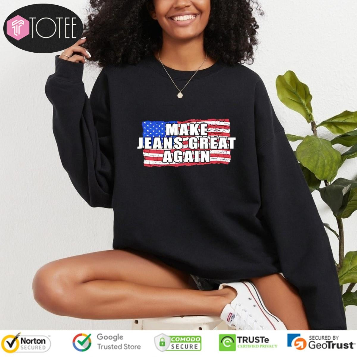 Make Jeans Great Again American Flag T-shirt