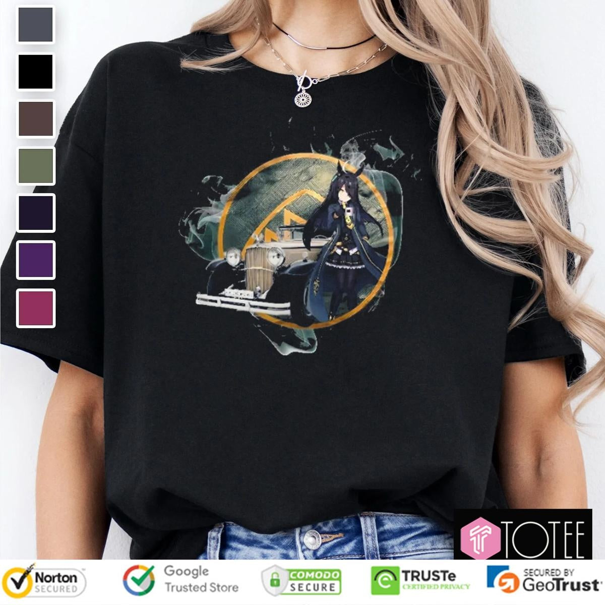 Manhattan Cafe Uma Musume Pretty Derby Maybach Zeppelin Anime T-shirt