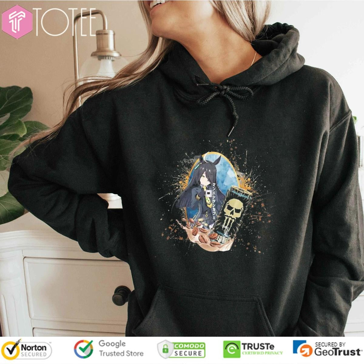 Manhattan Cafe Uma Musume Pretty Derby Monster Killer Brew Mean Bean Energy Drink T-shirt