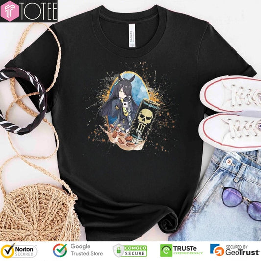 Manhattan Cafe Uma Musume Pretty Derby Monster Killer Brew Mean Bean Energy Drink T-shirt