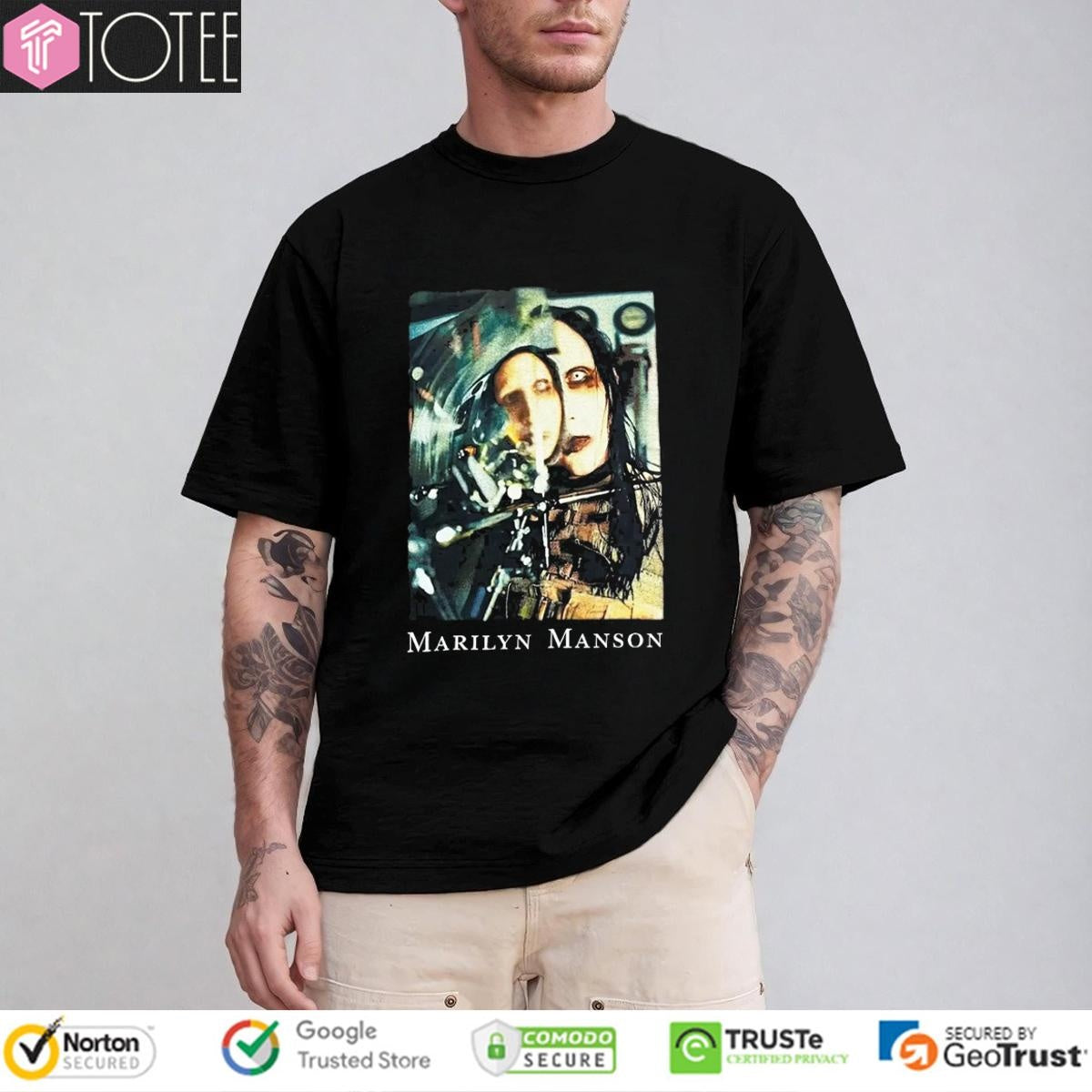 Marilyn Manson Beautiful People Vintage 90S Bootleg T-shirt