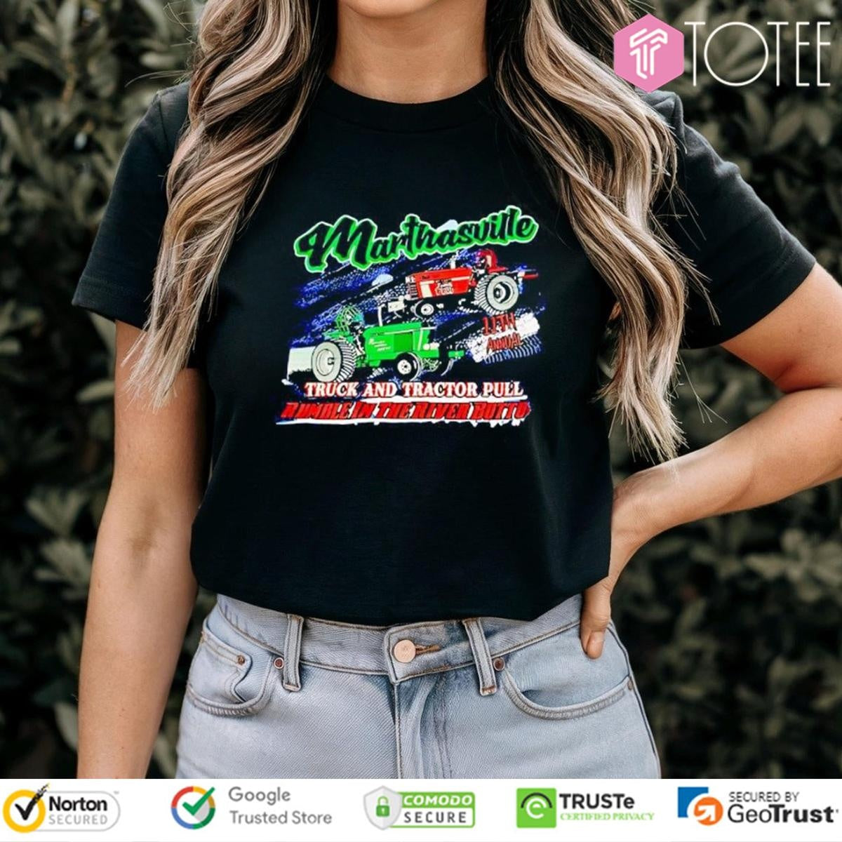 Marthasville Truck And Tractor Pull Rumble In The River Bottom T-shirt
